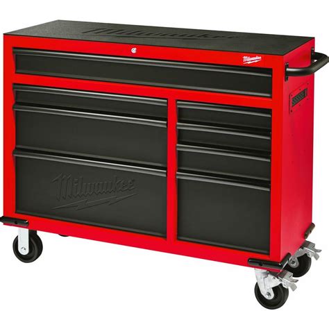 milwaukee 46 8-drawer rolling steel storage cabinet|milwaukee rolling storage cabinet.